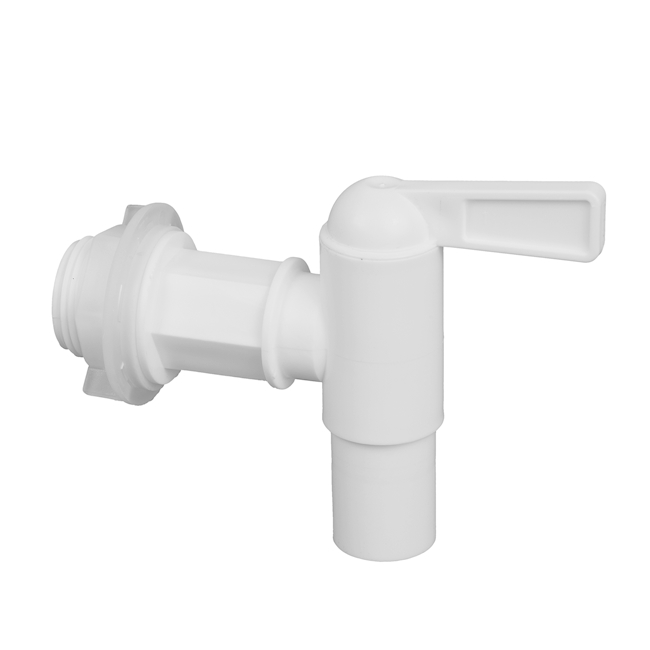 Stopcock 3/4", 16 mm, PE-HD, white